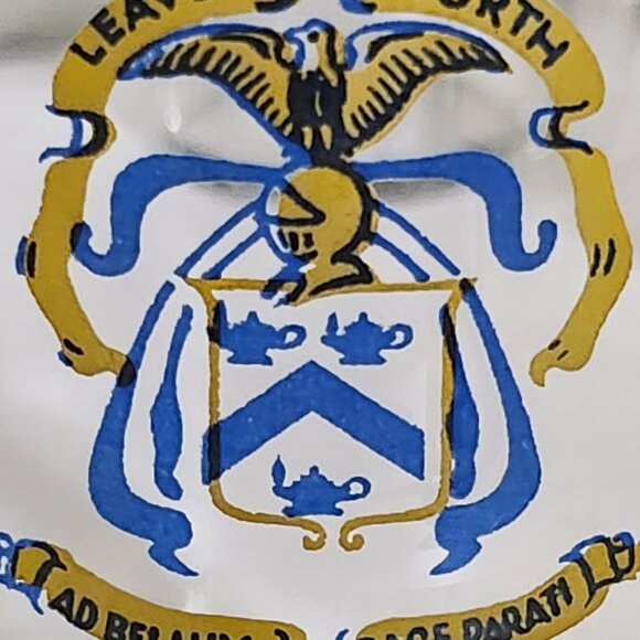 Vintage U.S. Army Fort Leavenworth KS Drinking Glasses. Set 7 - Picture 3 of 10